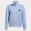 SKULL & T'S FRENCH TERRY BOXY QUARTER ZIP PULLOVER image number 1