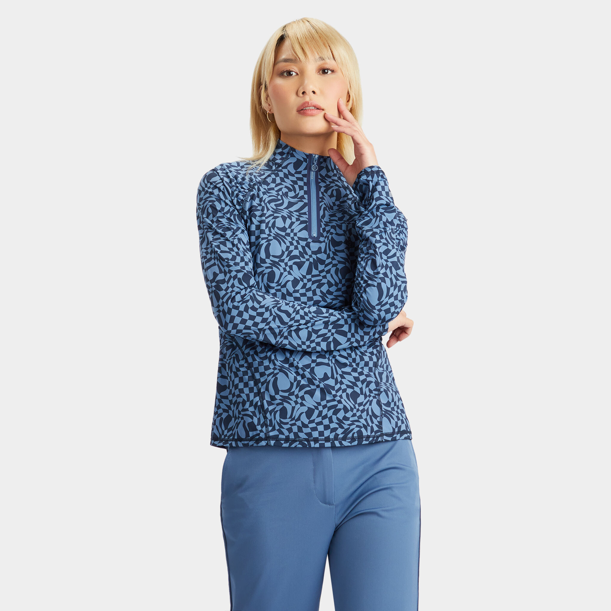 Nylon half clearance zip pullover