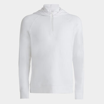 HOODED LUXE QUARTER ZIP MID LAYER