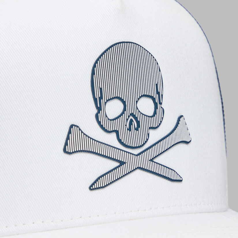 SILICONE SKULL & TEES TRUCKER HAT image number 2