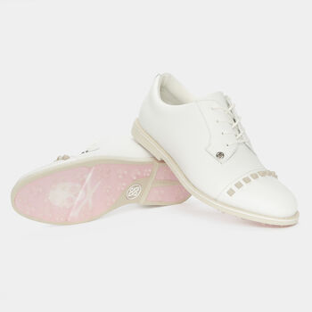 WOMEN'S GALLIVANTER LEATHER STUD CAP TOE GOLF SHOE