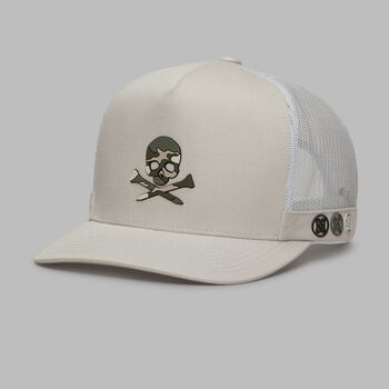 CAMO SKULL & TEES TALL TRUCKER HAT