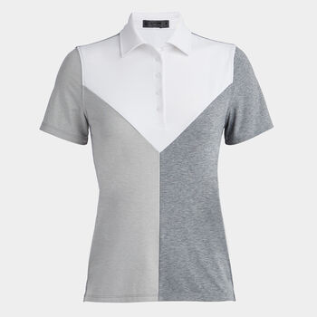 COLOUR BLOCK V MÉLANGE TECH JERSEY POLO