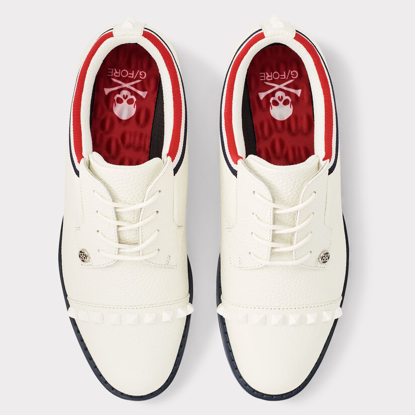 WOMEN'S GROSGRAIN STUD CAP TOE GALLIVANTER GOLF SHOE image number 3