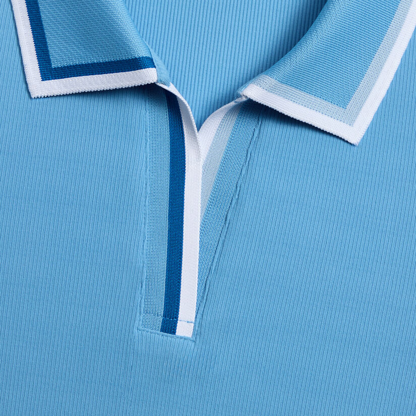 JOHNNY COLLAR RIBBED TECH SLEEVELESS POLO image number 5