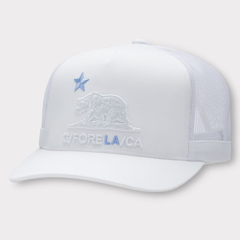 CALIFORNIA TALL INTERLOCK KNIT TRUCKER HAT image number 1