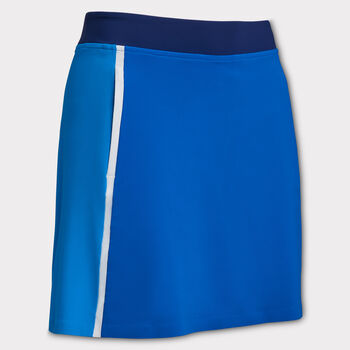 COLOUR BLOCK SILKY TECH NYLON A-LINE SKORT