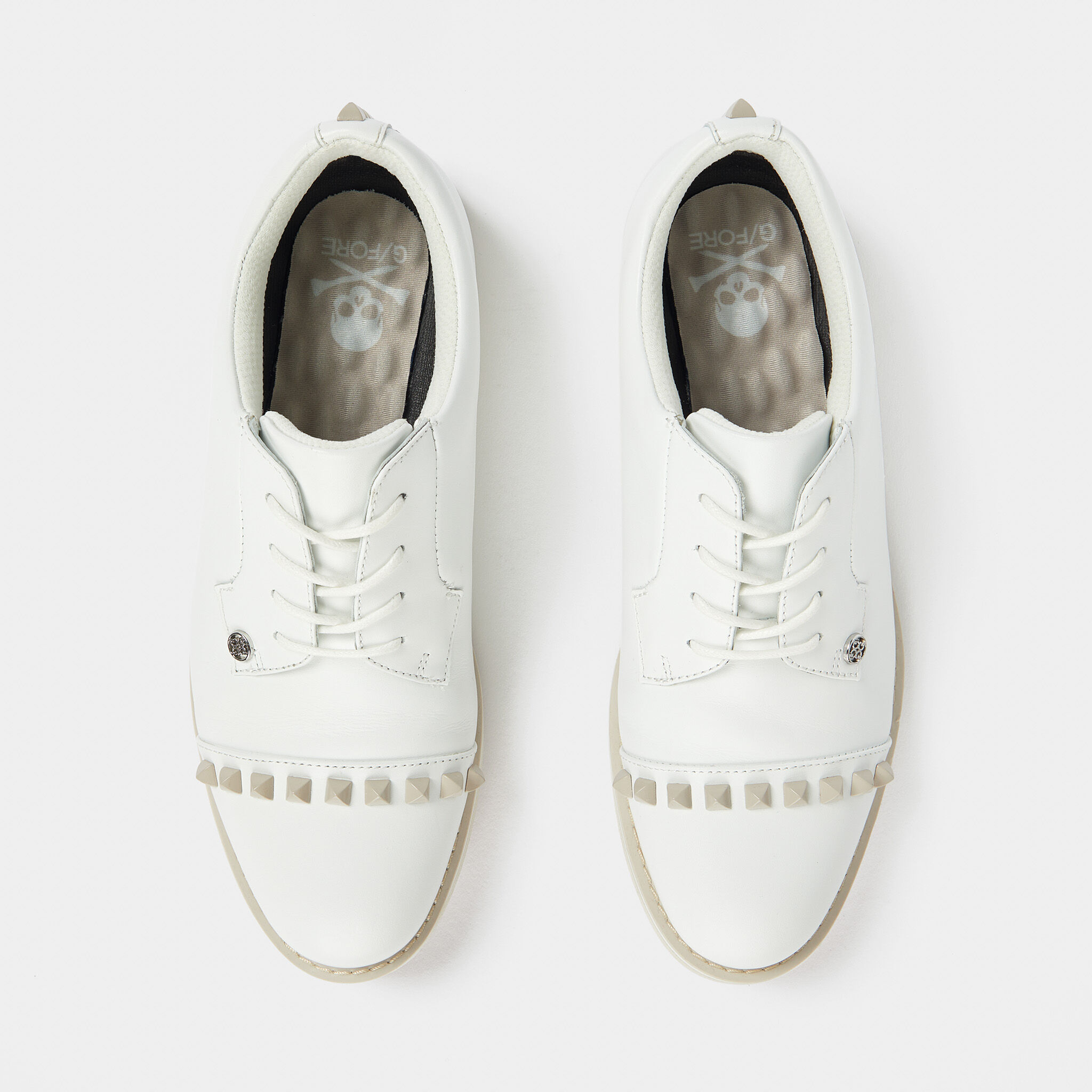 WOMEN S GALLIVANTER LEATHER STUD CAP TOE GOLF SHOE WOMEN S GOLF