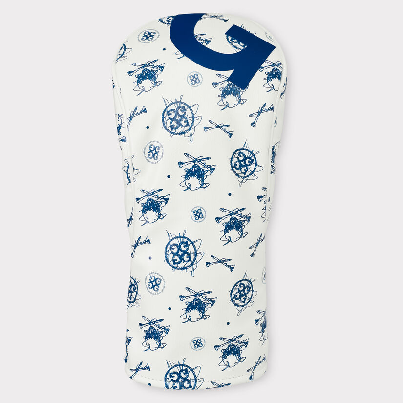 SKETCH PRINTED VELOUR-LINED DRIVER HEADCOVER image number 1