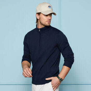 COOLING COTTON 1/4 ZIP JUMPER