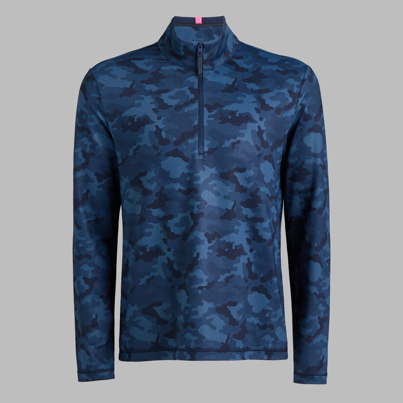 BRUSHED BACK TECH TERRY QUARTER ZIP PULLOVER image number 1