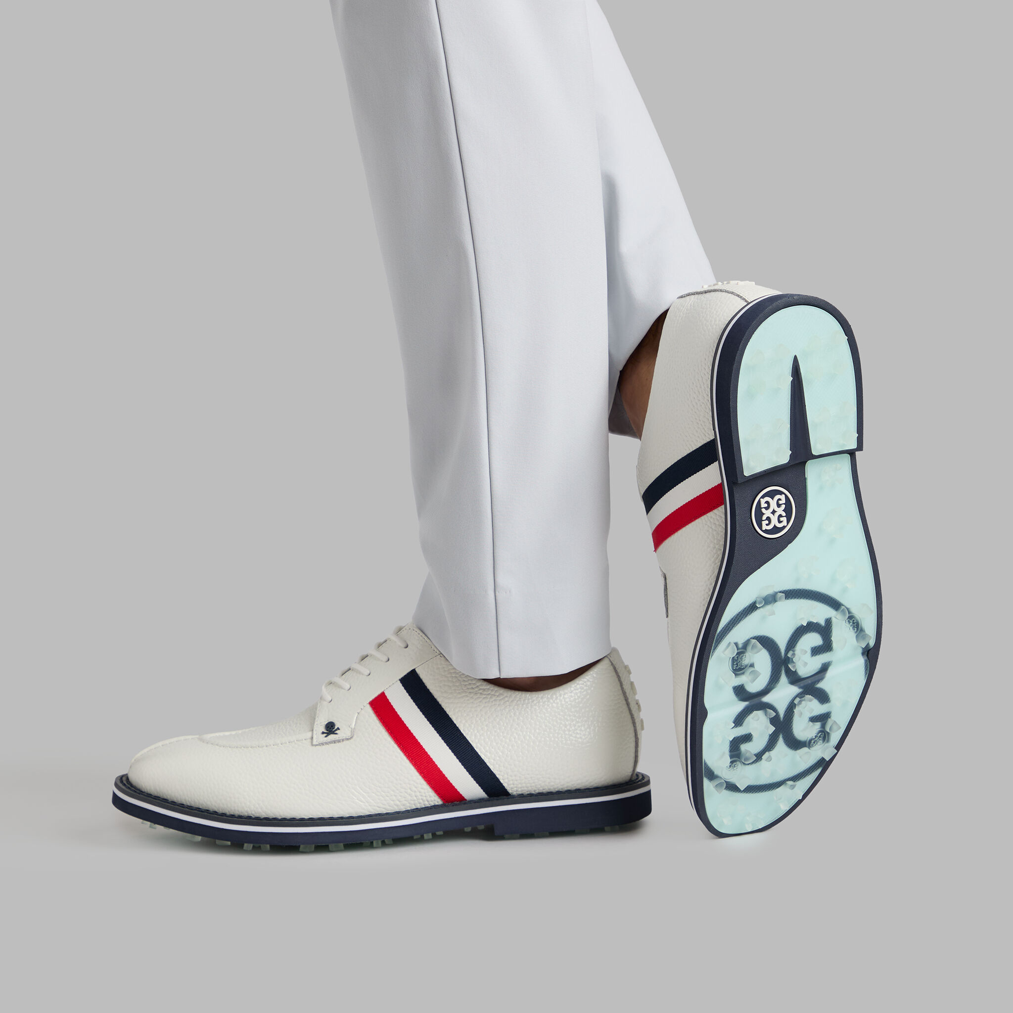 MEN'S GALLIVANTER SPLIT TOE GROSGRAIN LEATHER GOLF SHOE | MEN'S