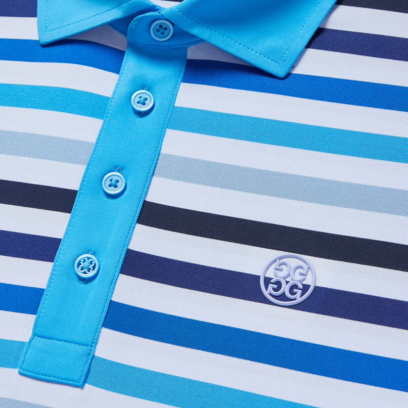 FAVOURITE STRIPE TECH JERSEY SLIM FIT POLO image number 7