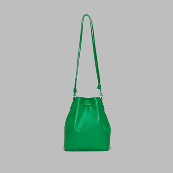 LEATHER CART BUCKET BAG