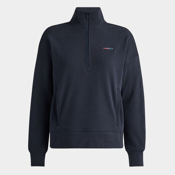 I HATE GOLF FRENCH TERRY QUARTER ZIP BOXY PULLOVER