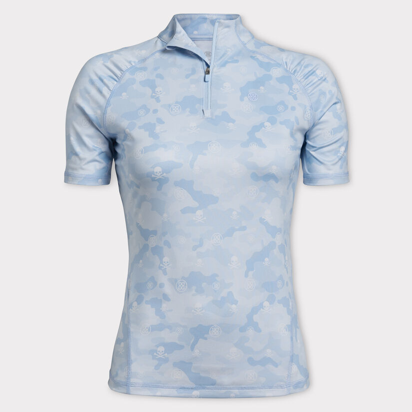 ICON CAMO TECH JERSEY QUARTER ZIP PULLOVER image number 1