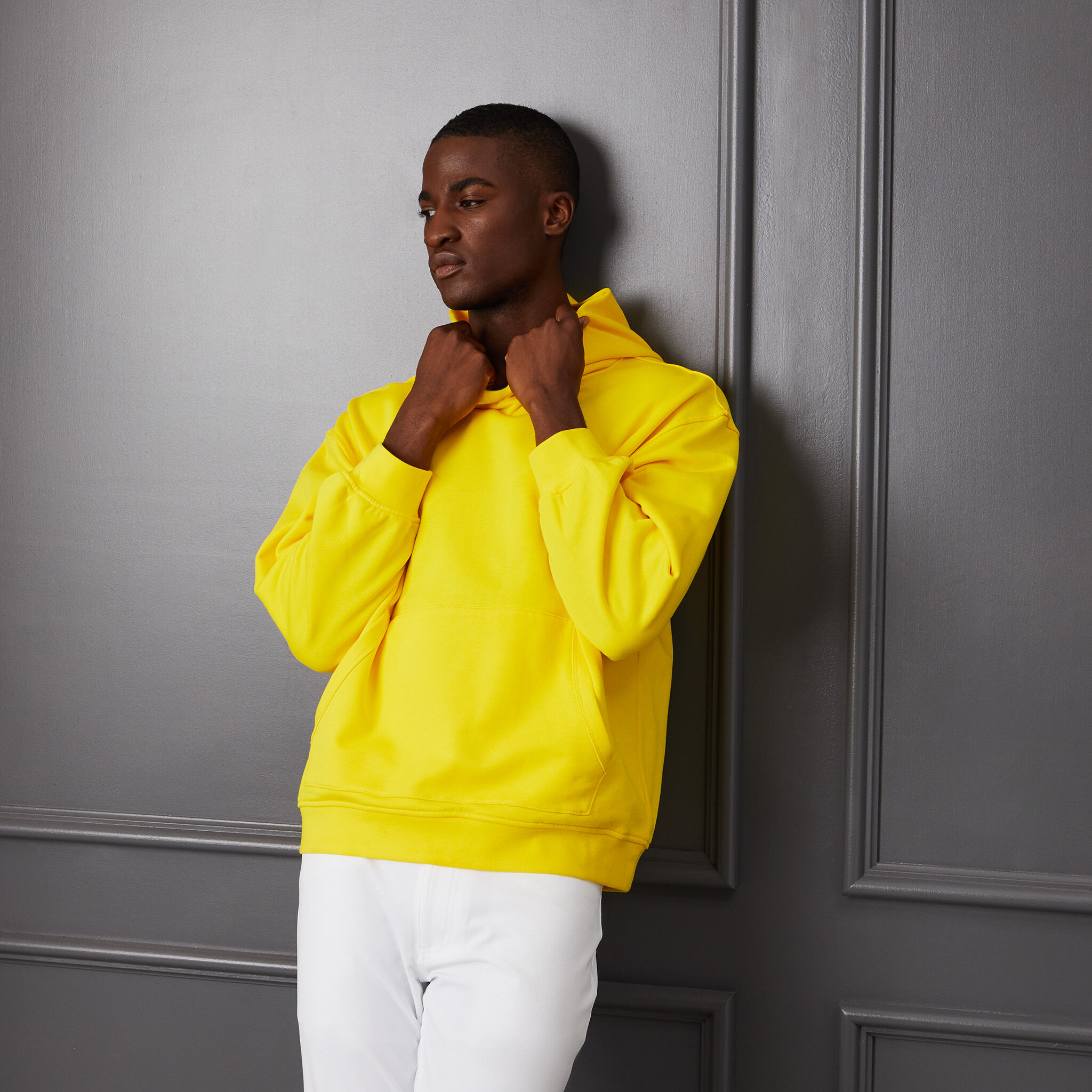 Oversized french terry hoodie best sale
