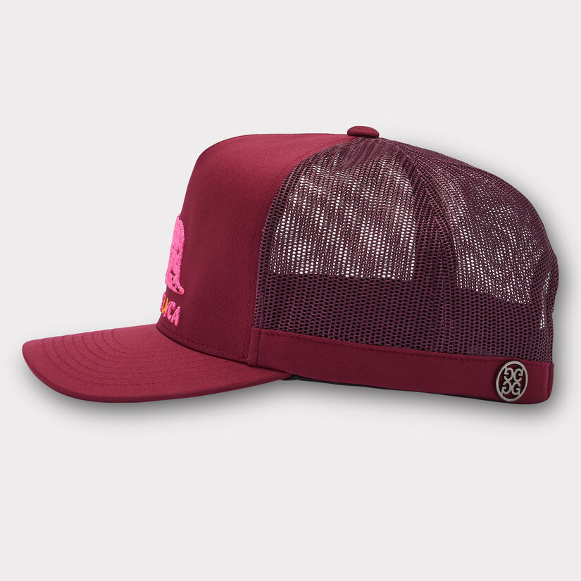 CALIFORNIA INTERLOCK KNIT TALL TRUCKER HAT image number 4