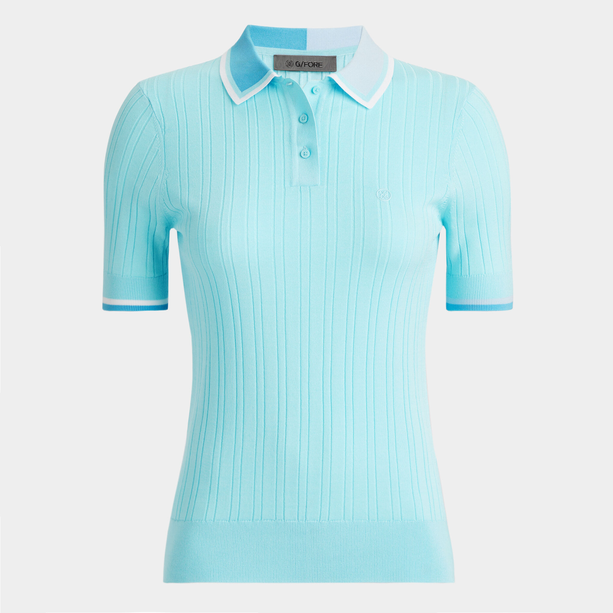 Ribbed short sleeve sweater outlet