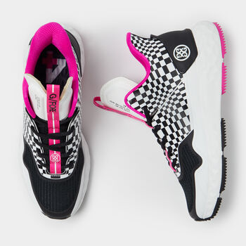 WOMEN'S MG4+ T.P.U. DISTORTED CHECK MID-TOP GOLF SHOE