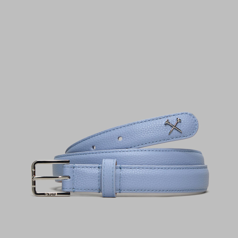 WOMEN'S METAL TEES LEATHER BELT image number 1