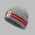 STRIPED IT LETTER G WOOL CASHMERE BEANIE image number 1