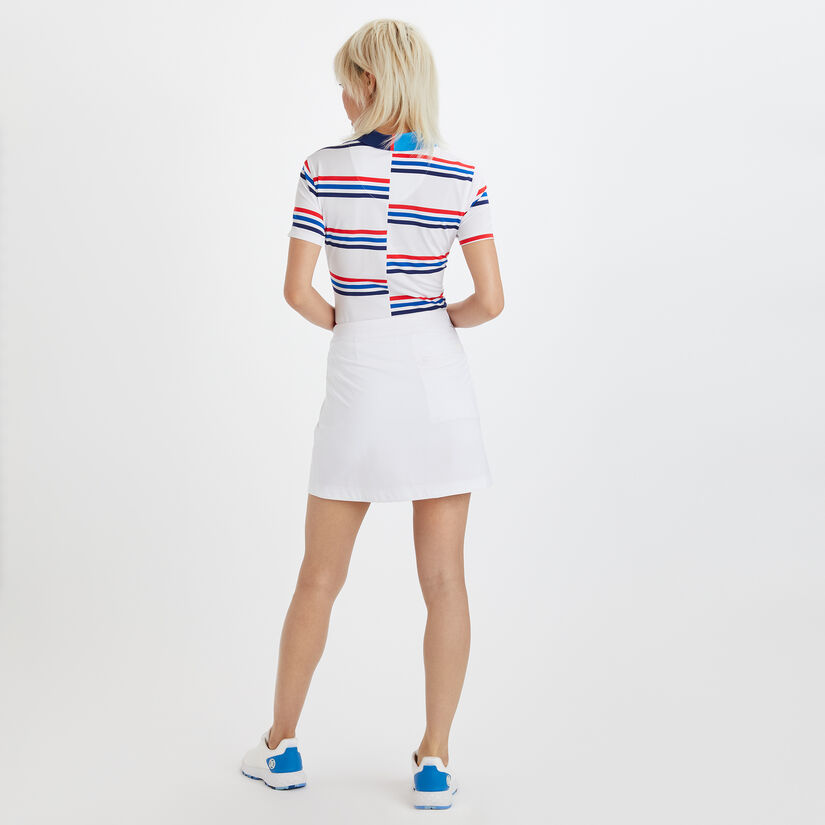 OFFSET STRIPE LIGHTWEIGHT TECH JERSEY POLO image number 5