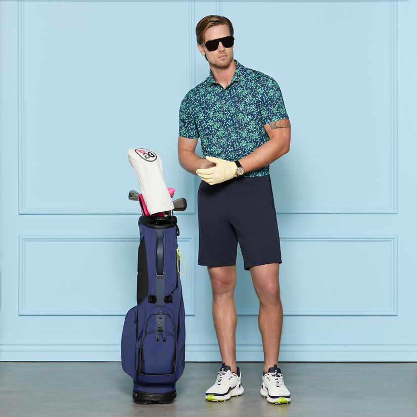 SCATTERED DITZY TECH JERSEY POLO image number 2