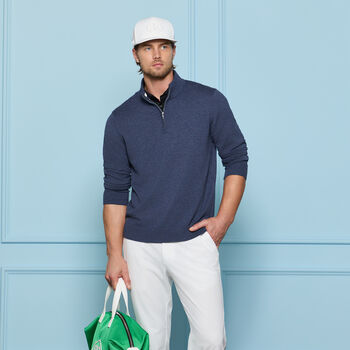 COOLING COTTON 1/4 ZIP JUMPER