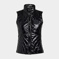 QUILTED NYLON COATED MERINO WOOL-LINED SNAP GILET image number 1