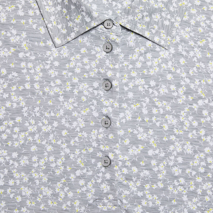DITSY FLORAL TECH JERSEY LONG SLEEVE POLO image number 5