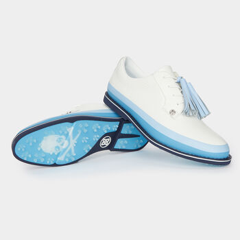 WOMEN'S GALLIVANTER PEBBLE LEATHER TUXEDO GOLF SHOE