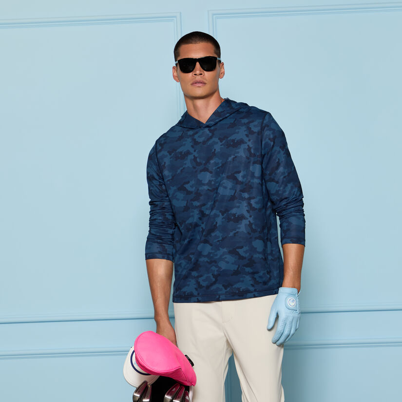 BRUSHED BACK TECH TERRY HOODIE image number 2