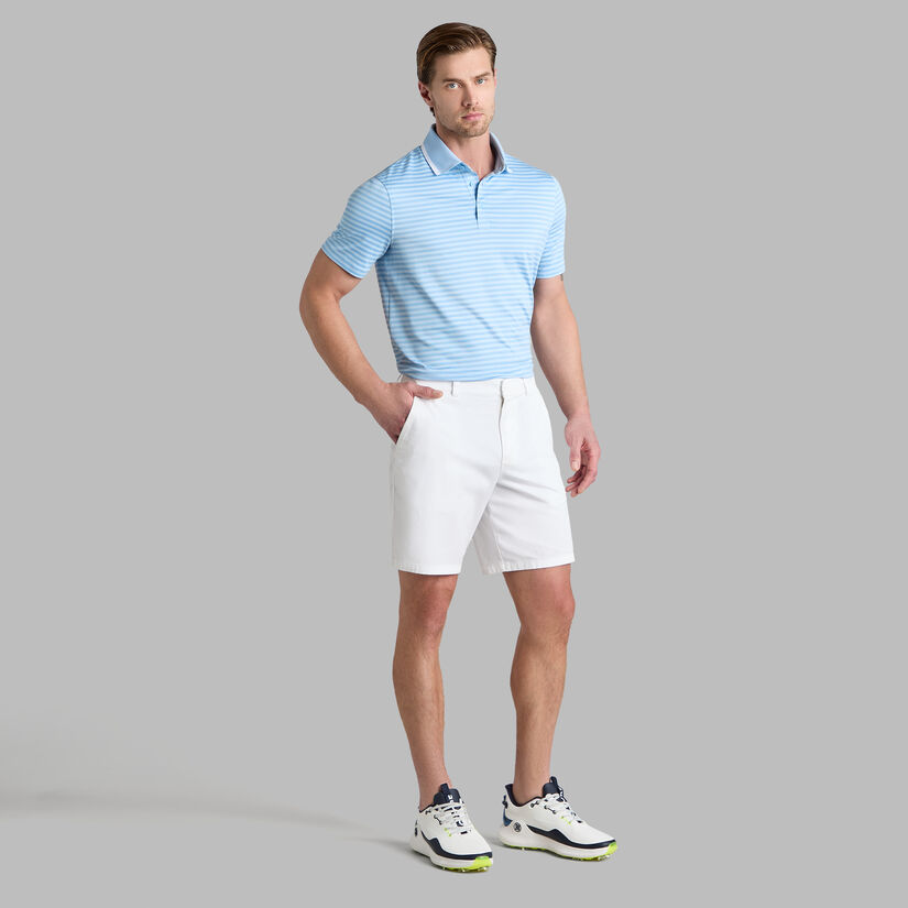 PERFORATED STRIPE JERSEY POLO image number 3