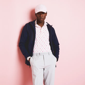 MAPPED ICON CAMO TECH JERSEY MODERN SPREAD COLLAR POLO