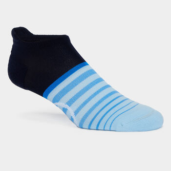 WOMEN'S TWO TONE GRADIENT STRIPE NYLON LOW SOCK