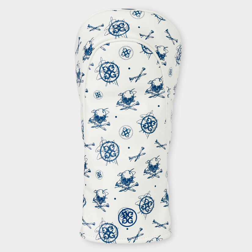 SKETCH PRINTED VELOUR-LINED DRIVER HEADCOVER image number 2