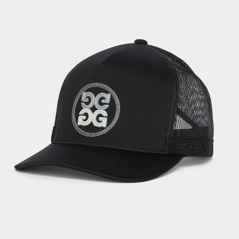 CIRCLE G'S INTERLOCK KNIT TRUCKER HAT image number 1