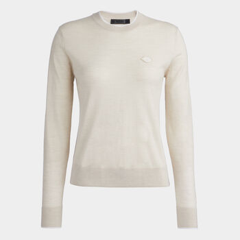 MOTHER GOLFER MERINO WOOL CREWNECK JUMPER