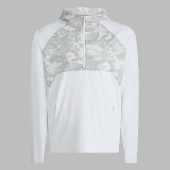 HYBRID 1/4 ZIP HOODED PULLOVER - Alternate Image 1