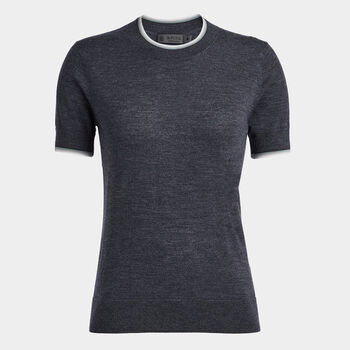 MERINO WOOL SHORT SLEEVE JUMPER