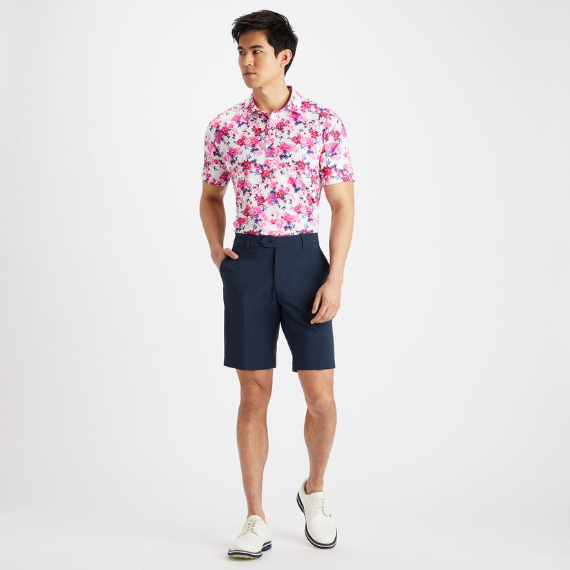 PHOTO FLORAL TECH JERSEY TAILORED FIT POLO image number 4