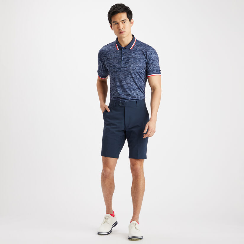 WAVE TECH JERSEY RIB COLLAR SLIM FIT POLO image number 4