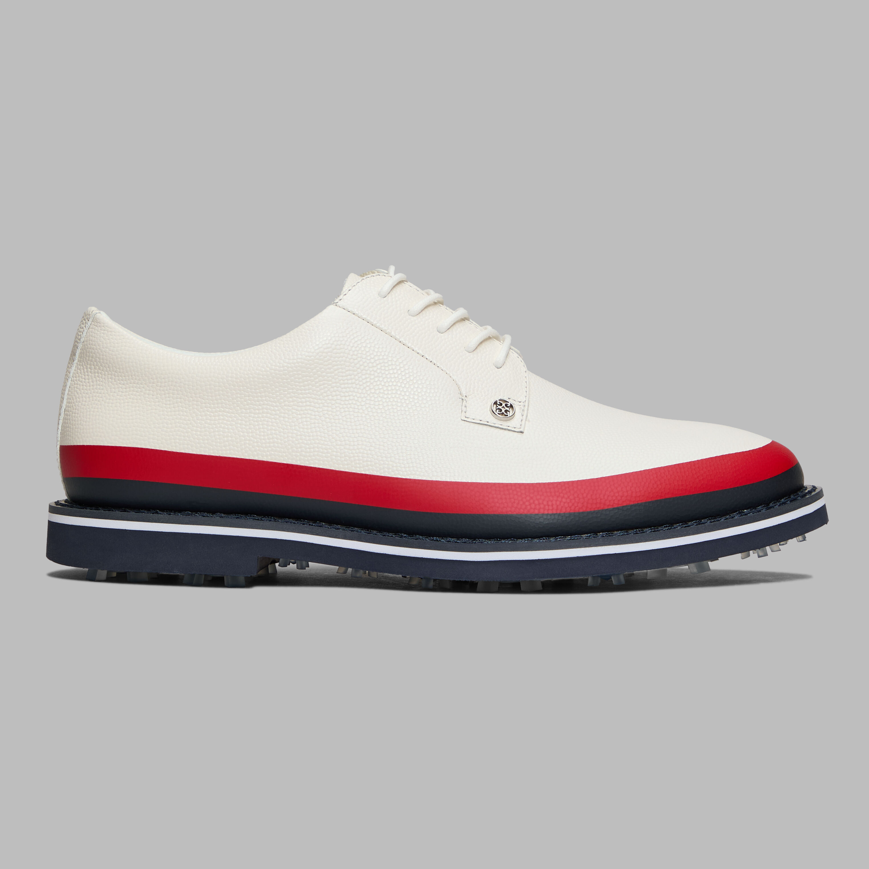 MEN'S GALLIVANTER TUXEDO STRIPE LEATHER GOLF SHOE | MEN'S GOLF