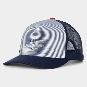 3D SKULL & T'S INTERLOCK KNIT TRUCKER HAT