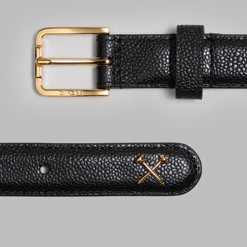Alternative image of WOMEN'S METAL TEES PEBBLE LEATHER BELT - Alternate Image 1