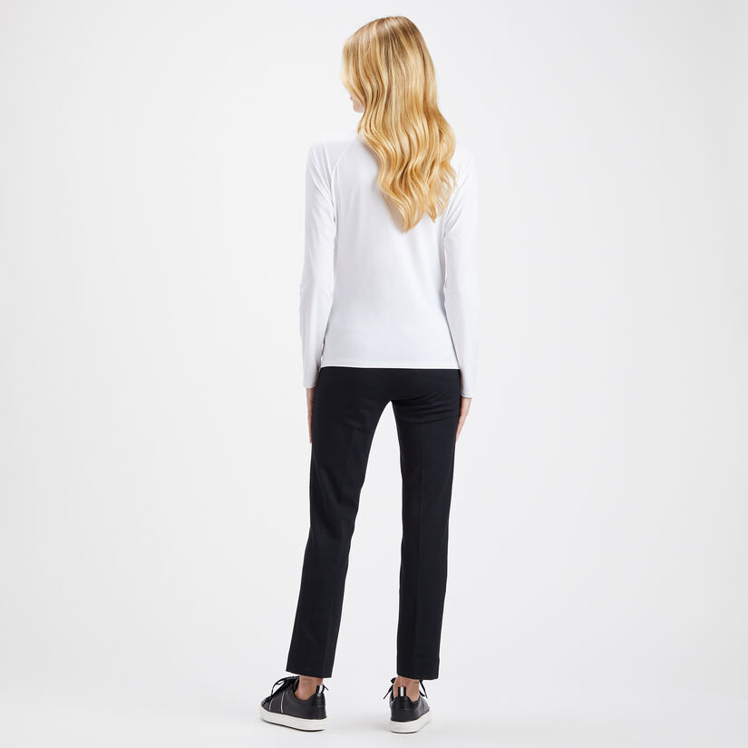 DOUBLE KNIT CIGARETTE LEG HIGH RISE STRETCH TROUSER image number 5