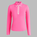 SILKY TECH NYLON LONG SLEEVE ZIP POLO image number 1