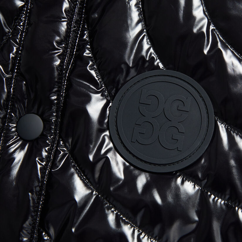 QUILTED NYLON COATED MERINO WOOL-LINED SNAP GILET image number 6