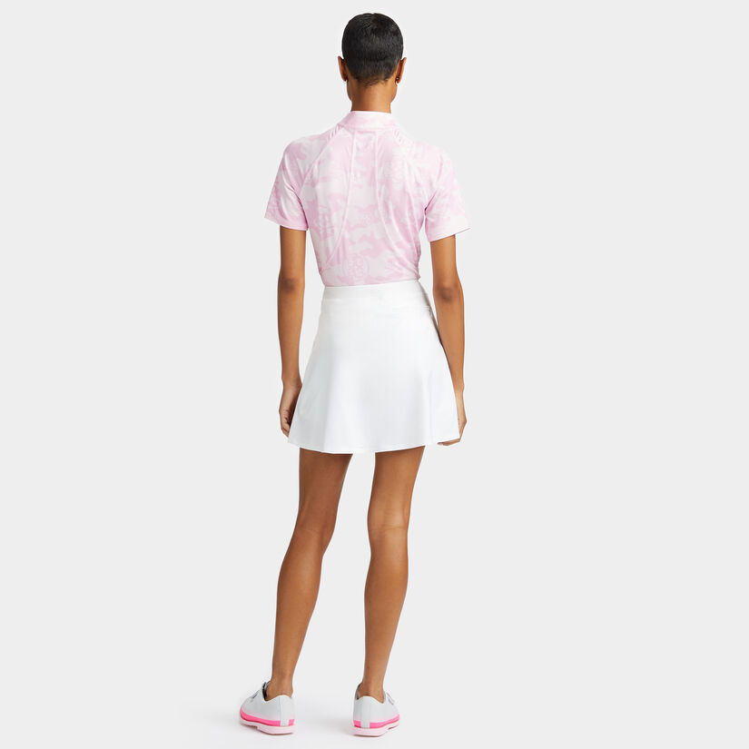 EXPLODED CAMO TECH JERSEY SHORT SLEEVE QUARTER ZIP WOMEN'S PULLOVERS